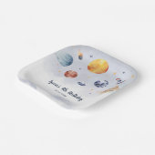 Galaxy Planet Kindergeburtstag Party Pappteller (Gewinkelt)