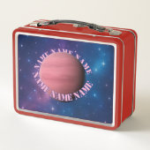 Galaxy Planet Lunch Box - Individuelle Name Orbit (Rückseite)