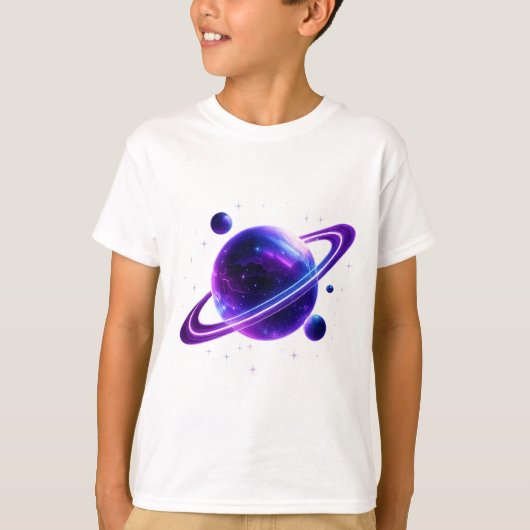 Galaxy Planet Space Kids T-Shirt (Vorderseite)