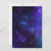 Galaxy Planetarium Wedding | Space Starry Night  Save The Date (Rückseite)