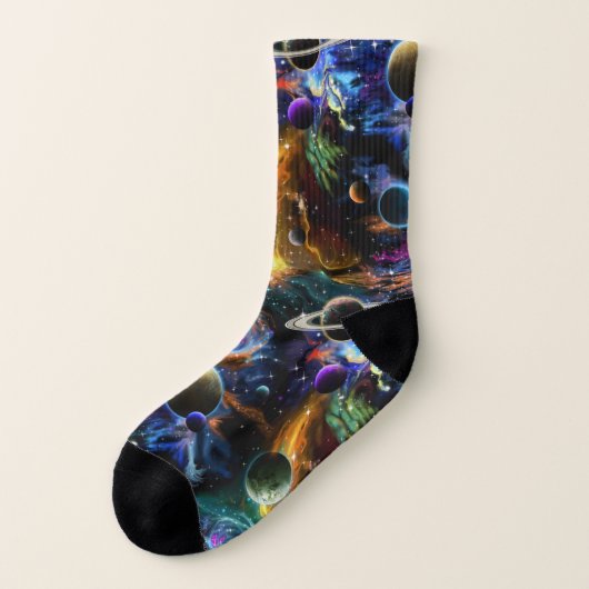 Galaxy Planets Astronomie Socken (Links - Außen)