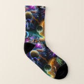 Galaxy Planets Astronomie Socken (Links - Innen)