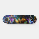 Galaxy Planets Nebula Skateboard (Horizontal)