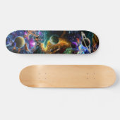 Galaxy Planets Nebula Skateboard (Horizontal)