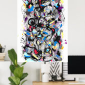 Galaxy platsche Malerei Poster (Heimbüro)