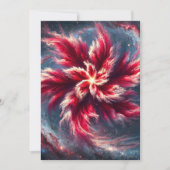 Galaxy Poinsettia Scrapbook Paper Einladung (Vorderseite)