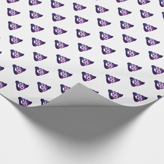 Galaxy Poo Emoji Geschenkpapier (Ecke)