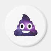 Galaxy Poo Emoji Magnet (Vorne)