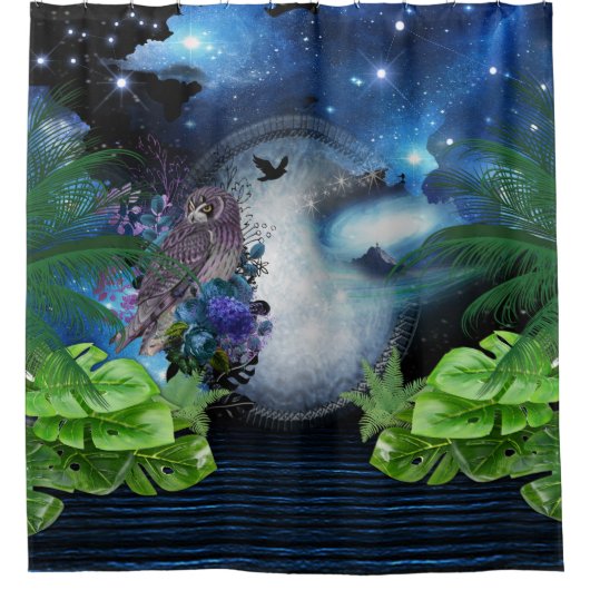 Galaxy-Portal Bad Duschvorhang (Vorderseite)