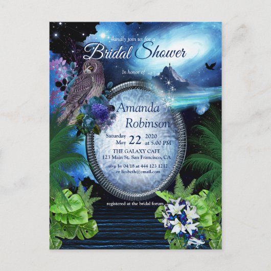 Galaxy Portal Brautparty Postkarte (Vorderseite)