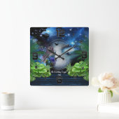 Galaxy-Portal, Fantasie Quadratische Wanduhr (Zuhause)