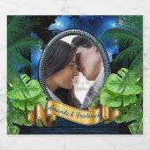 Galaxy-Portal Hochzeit Schaumweinetikett (Einzelnes Label)