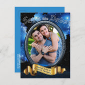 Galaxy Portal Save the Date Ankündigungspostkarte (Vorne/Hinten)