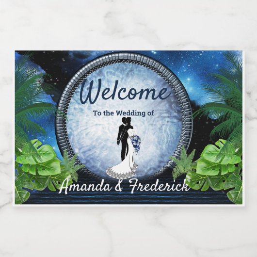 Galaxy-Portal Schaumweinetikett (Einzelnes Label)