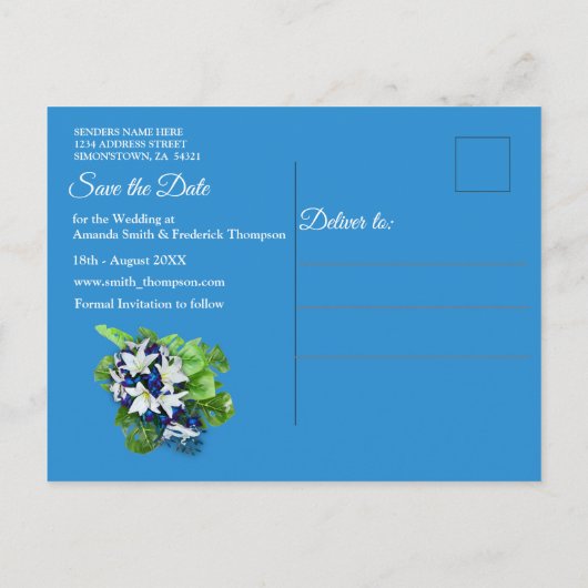 Galaxy Portal speichere die Daten Ankündigungspostkarte (Rückseite)