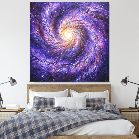 Galaxy Poster Leinwanddruck (Insitu (Schlafzimmer))