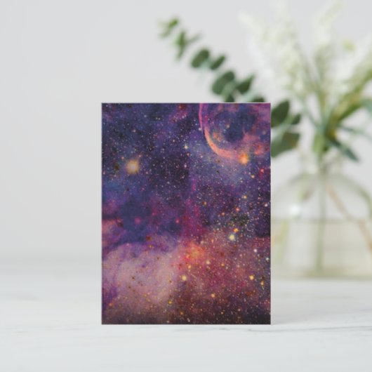 Galaxy Postkarte (Stehend Vorderseite)