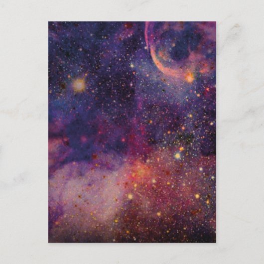 Galaxy Postkarte (Vorderseite)