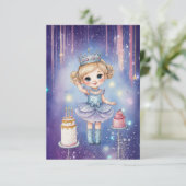 Galaxy Princess Geburtstagkarte Karte (Stehend Vorderseite)
