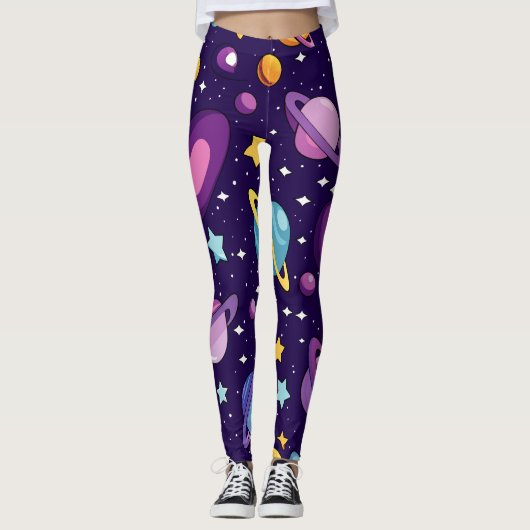Galaxy Print Leggings (Vorderseite)