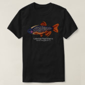 Galaxy Rasbora Celestial Pearl Danio mit Text Cla T-Shirt (Design vorne)