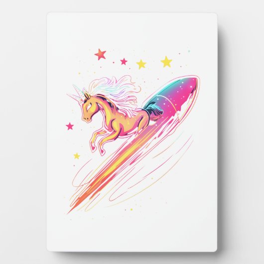 Galaxy Rider Einhorn (1) Fotoplatte (Vorderseite)