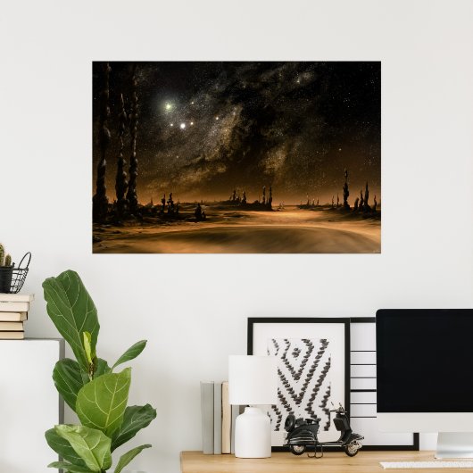 Galaxy Rise Poster (Heimbüro)