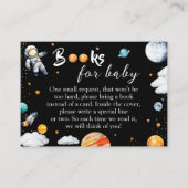 Galaxy Rocket Books for Baby Black Space Shower Begleitkarte (Vorderseite)