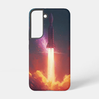 Galaxy Rocket Case - kühne kosmische Gestaltung Samsung Galaxy Hülle