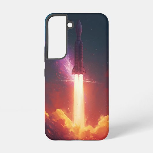 Galaxy Rocket Case - kühne kosmische Gestaltung Samsung Galaxy Hülle (Rückseite)