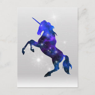 Galaxy rosa schönes funkelnd Einhornbild Postkarte