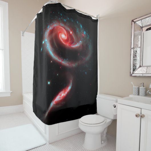 Galaxy Rose Red Duschvorhang (Beispiel)