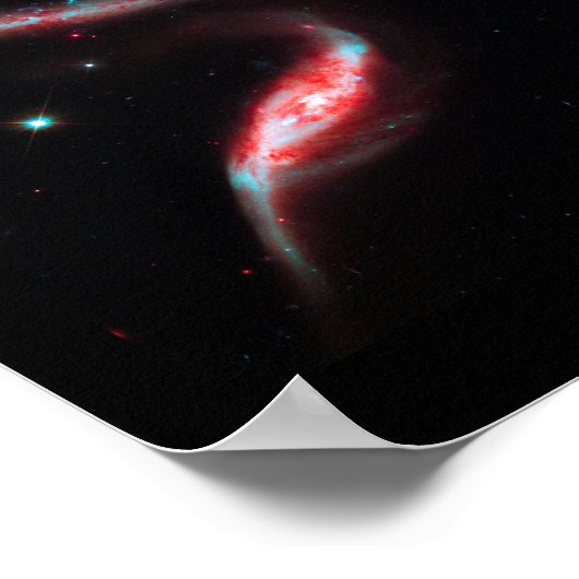 Galaxy Rose Red Poster (Ecke)