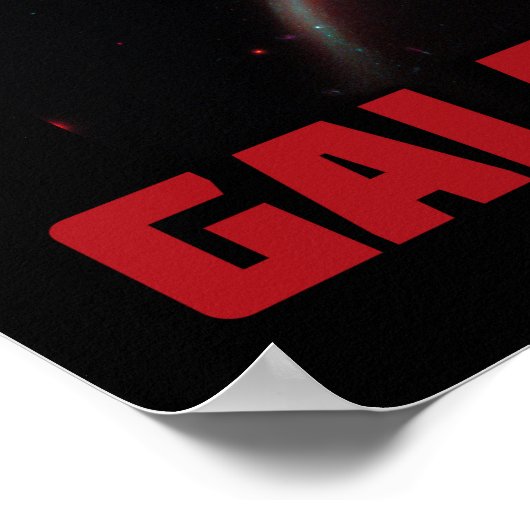 Galaxy Rose Red Poster (Ecke)