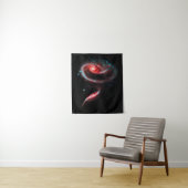Galaxy Rose Red Small Wandteppich (Beispiel)