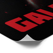 Galaxy Rose Rot Poster (Ecke)
