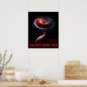 Galaxy Rose Rot Poster (Küche)