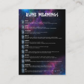 Galaxy Rune Bedeutung Karten (Vorderseite)