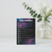 Galaxy Rune Bedeutung Karten (Stehend Vorderseite)