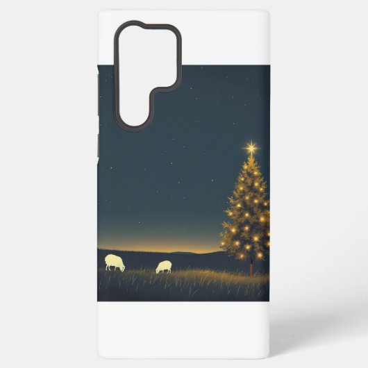 Galaxy S22 Ultra PhoneCase Weihnachten Winternacht Samsung Galaxy Hülle (Rückseite)