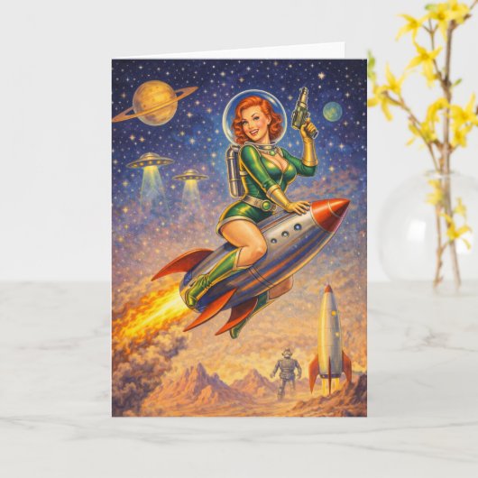 Galaxy’s Glamorous Guardians Karte (Gelbe Blume)