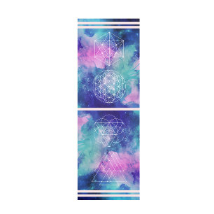 Galaxy Sacred Geometry Ökologisch ungiftig Yogamatte