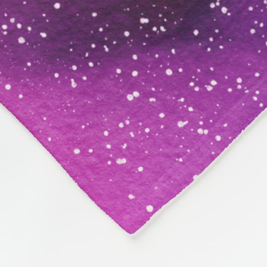 Galaxy Scene Farbige Sterne Nebelfläche Fleecedecke (Ecke)
