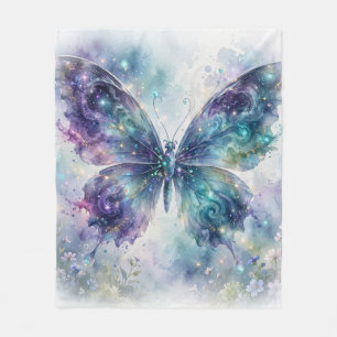 Galaxy Schmetterling Fleece Decke