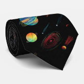 Galaxy schwarz krawatte (Gerollt)