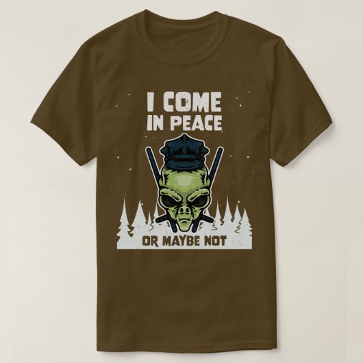 Galaxy Science Space, über den ich in Frieden oder T-Shirt (Design vorne)