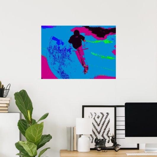 Galaxy - Scooter Rider Poster (Heimbüro)