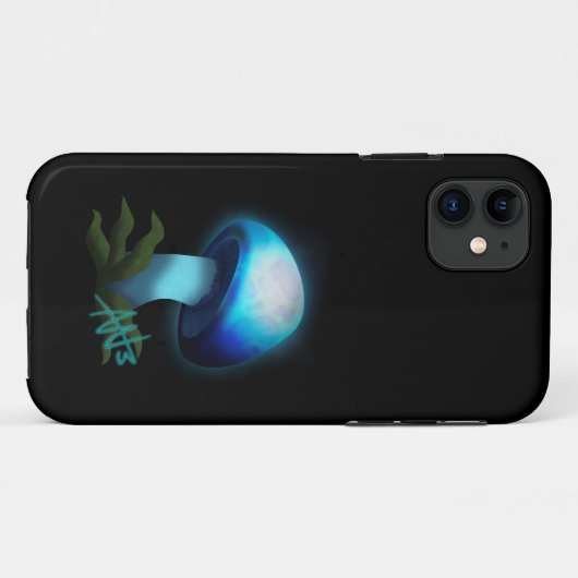 Galaxy Shiitake Glighlight Blue Mushroom Case-Mate iPhone Hülle (Rückseite (Horizontal))