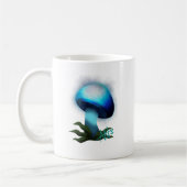 Galaxy Shiitake Glighlight Blue Mushroom Kaffeetasse (Links)