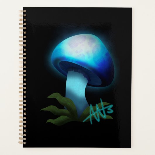 Galaxy Shiitake Glighlight Blue Mushroom Planer (Vorderseite)